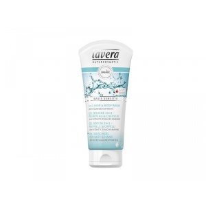 Lavera BASIS SENSITIV 2-in-1 Sampon si Gel de dus cu Extracte de Alge Marine
