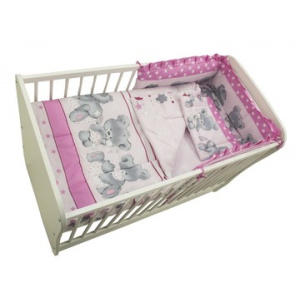 MyKids Lenjerie Teddy Hug Roz M2 4 Piese 120x60