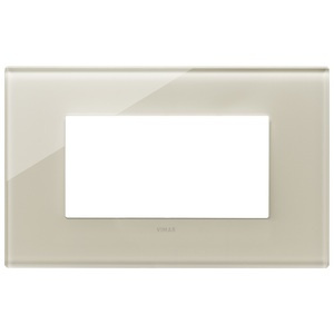 Vimar Rama ornament 4 module Cristal Canvas White Eikon Exé