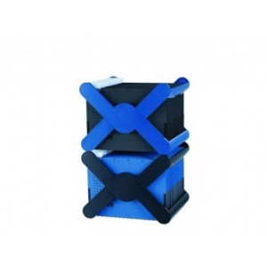 Han Suport plastic pentru 35 dosare suspendabile, X-Cross - albastru HA-19071-14