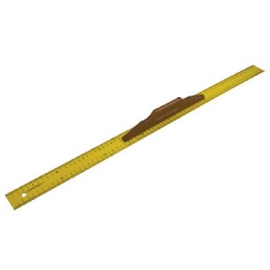 POLONIA Rigla Metalica Cu Scala Metrica Si Maner Lemn 800mm
