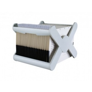 Han Suport plastic pentru 35 dosare suspendabile, X-Cross - gri deschis HA-19071-11