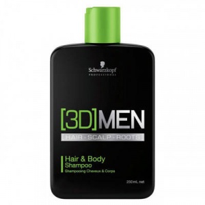 Schwarzkopf Sampon 3D MEN Hair & Body 250ml