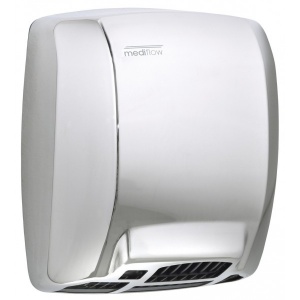 Mediclinics Uscator de maini Mediflow, cu senzor, otel alb M03A