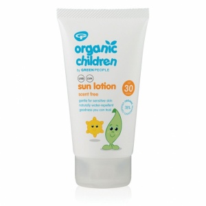Green People Lotiune copii cu protectie solara SPF 30 fara miros, 150 ml