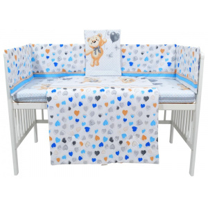 Nichiduta 5 piese Bear Heart Blue