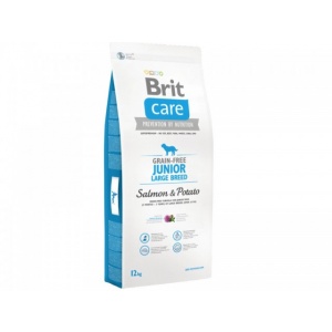 Brit Grain-free Junior Large Breed Salmon and Potato, 12kg
