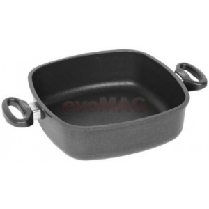 AMT Gastroguss Tigaie adanca E289, 28 cm (Negru)