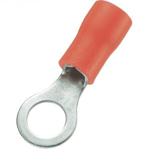 Adeleq Papuc inelar izolat cupru M6 1.5mm2 Rosu 01-403