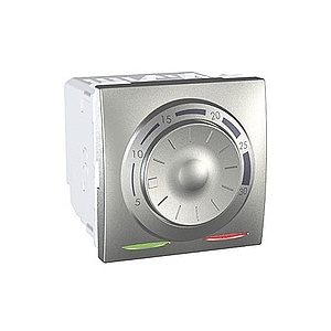 Schneider Electric Unica Top/Class - thermostat - 230 VAC - 2 m - aluminium MGU3.501.30