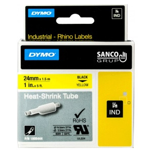 DYMO Tub termocontractant ID1 24 mm x 1 5m galben