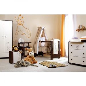 Klups Mobila SAFARI GIRAFFE WENGE