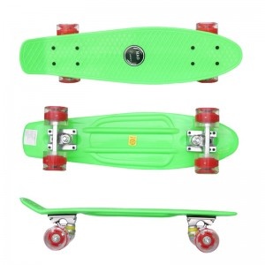 Sportmann Mad Cruiser cu roti LED ABEC 7-verde -