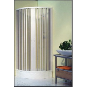 Rollplast Cabina dus 90x90 cm semirotunda cu deschidere centrala Giove