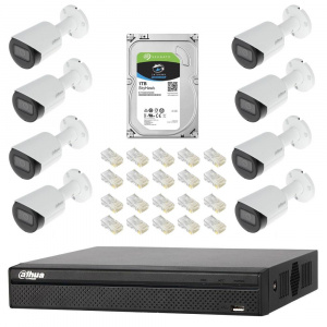 Dahua DH-8CEXT30MIP-2MP cu 8 camere de 2MP