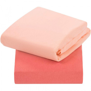Clevamama Set 2 Cearsafuri cu Elastic 120 x 60 cm Coral