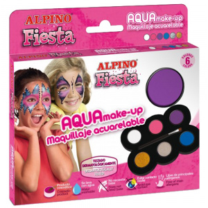 Alpino Set machiaj Make-up pallete Princess - 6 culori + pensula