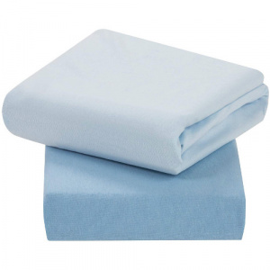 Clevamama Set 2 Cearsafuri cu Elastic 120 x 60 cm Albastru