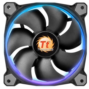 Thermaltake Riing 12 LED RGB 256 Colors High Static Pressure LED Radiator Fan (3 Fan Pack) CL-F042-PL12SW-B