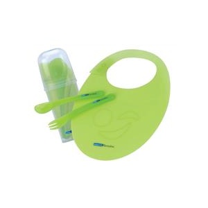 BebeduE Set Lingurita, Furculita Si Bavetica Termaline Bd80126