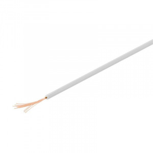 Goobay Cablu cupru multifilar izolat 10m alb 1x0.14mm