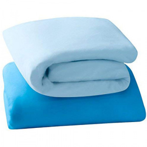 Clevamama Set 2 Cearsafuri cu Elastic 120 x 60 cm Bleu