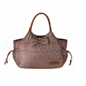 KikkaBoo Mama Bag Dotty Brown