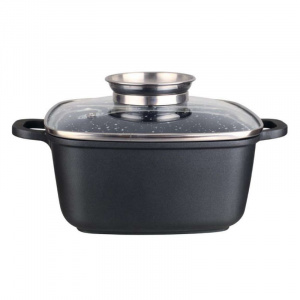 Zephyr Roaster patrat, 28 cm, interior granit