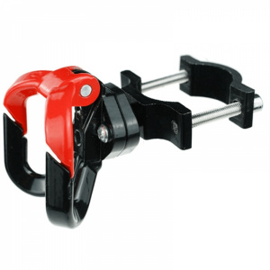 KRASSUS Carlig cuier dublu frontal Xiami Mijia M365 pentru geanta, casca, bagaj, rosu