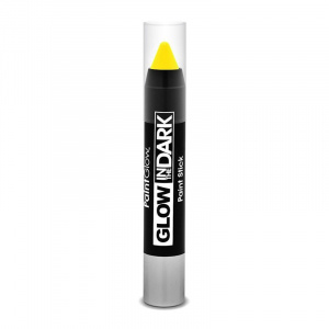 Paint Glow Creion fosforescent makeup, glow Halloween, 3.5 g, PaintGlow Galben fosforescent