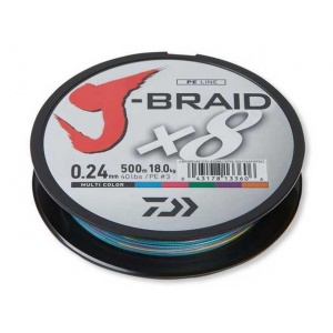 Daiwa J-Braid X8 Multicolor 0.20mm