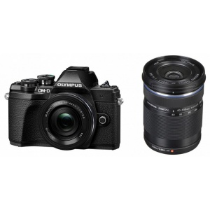 Olympus E-M10 Mark III black + 14-42mm EZ + 40-150mm R (V207074BE000)