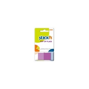 Stickn Film index autoadeziv 45 x 25mm, 50 file/set, cu dispenser, Stick