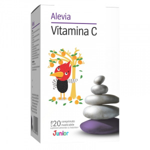 Alevia Propolis Vitamina C cu Echinacea Junior, 40 comprimate