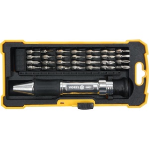 Vorel Set surubelnita cu biti, metalica, 29buc 64401