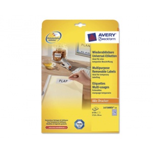 Avery ETICHETE AUTOADEZIVE REPOZITIONABILE, A4