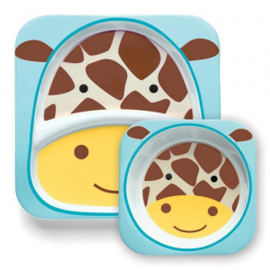 Skip Hop Set Farfurie & Bol - Girafa