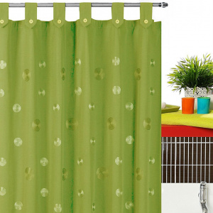 GoDeco Perdea cada verde din material textil Camelia PERDUSCAME352-03