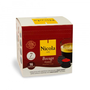 Nicola Cafes Capsule Bocage Cremoso, compatibile Dolce Gusto, 16 capsule