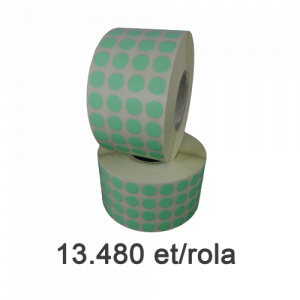 ZINTA Role etichete semilucioase rotunde, PANTONE 5477, 10mm, 13.480 et./rola