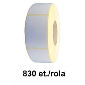 ZINTA Role etichete semilucioase 58x93mm, 830 et./rola - 58X93X830-SGP