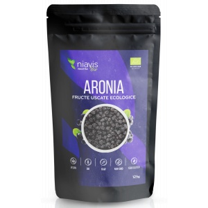 Niavis Aronia Fructe Uscate Raw Ecologice/Bio 125g