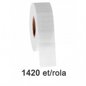 ZINTA Role etichete de plastic transparente 50x26mm, 1420 et./rola - 50X26X1420-PET