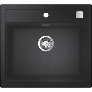 Grohe K700 , 1 cuva, compozit quartz, negru