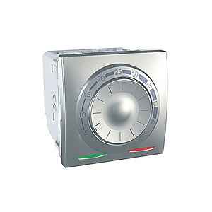 Schneider Electric Unica Top/Class - floor thermostat - 230 VAC - 2 m - aluminium MGU3.503.30