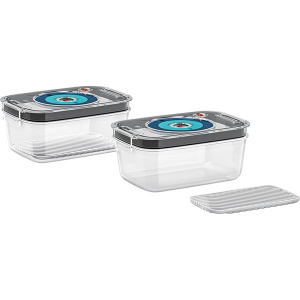 Bosch Set caserole MSZV0FC2, 2 buc, transparent-gri