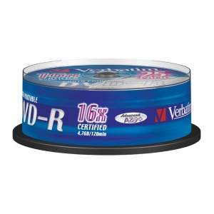 Verbatim DVD-R 16x, 4.7GB wide printable (43538)