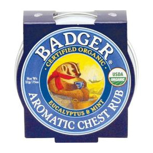 Badger Mini Balsam Aromatic pentru Desfundarea Nasului si Respiratie Regulata, 21g