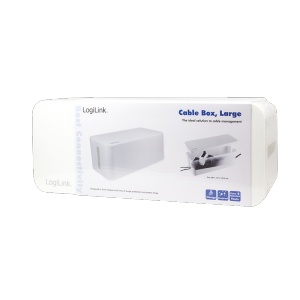 LogiLink Cable Box, 407x157x133.5mm, White KAB0063