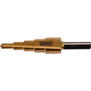 Sthor Burghiu in Trepte, HSS-Tin, 4 - 12mm, 5 Trepte